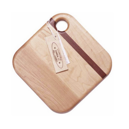 Cheese square board maple cutting board — entertaining and housewarming gift