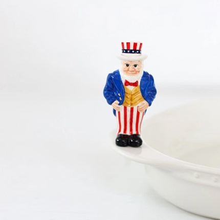 Nora Fleming Uncle Sam Mini — Fourth of July decorative attachment for Nora Fleming serveware