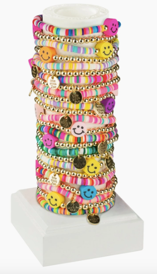 Happy face bracelet — fun playful jewelry, birthday gift for her
