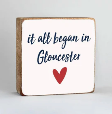 Personalized It All Began Decorative Wooden Block