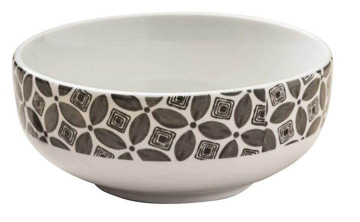Ceramic Tidbit Bowl-Black and White