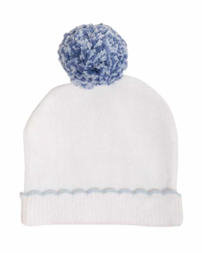 I'm Here hat — shown on newborn