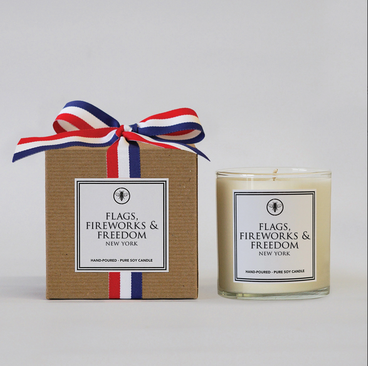 11 oz. Boxed Candle - Flags, Fireworks & Freedom