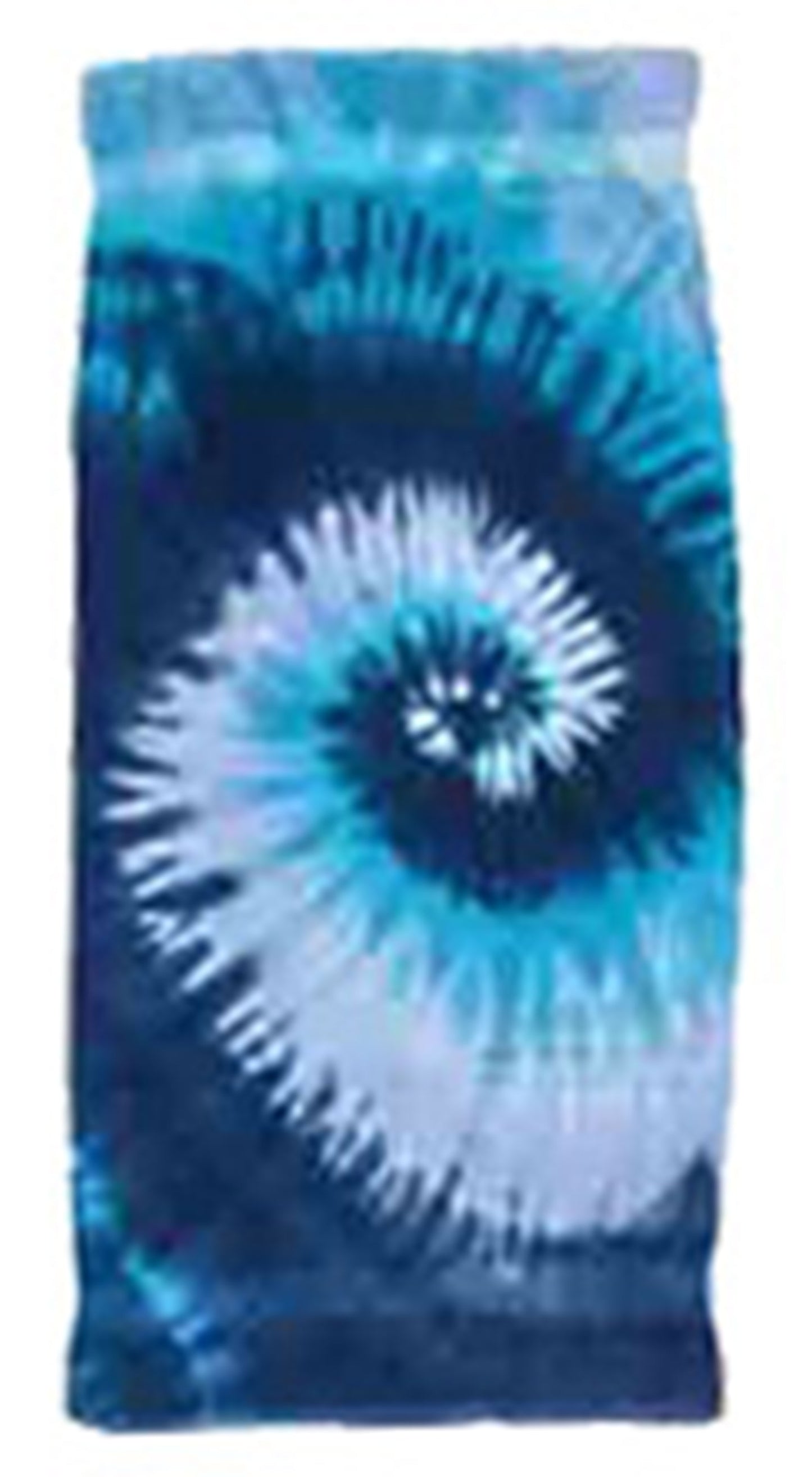 Personalized Blue Tie Dye Beach Towel