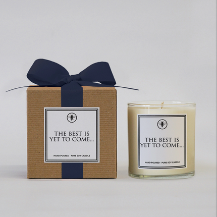 The Best Is Yet To Come cashmere and sandalwood scented candle — inspirational luxury gift