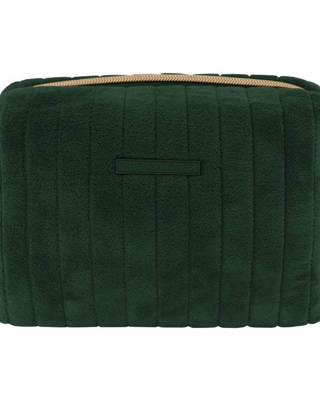 Beauty loaf Scarlett Emerald — fun accessory bag for beauty products, gift for her