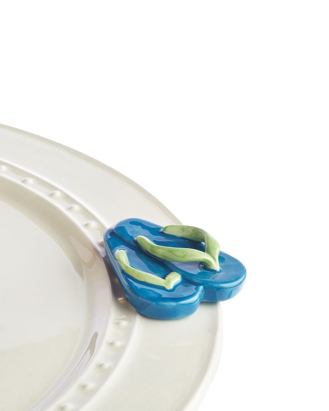 Nora Fleming Flip Flops Mini — summer decorative attachment for Nora Fleming serveware
