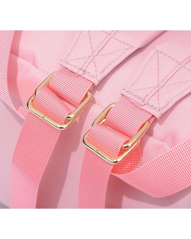 The Jules nylon backpack — shown being worn
