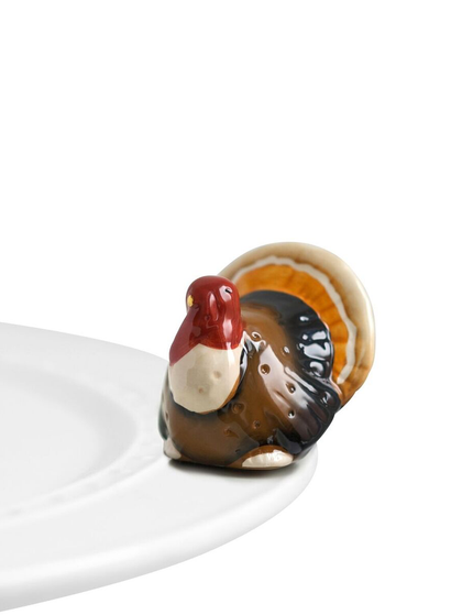 Nora Fleming Turkey Mini — Thanksgiving decorative attachment for Nora Fleming serveware