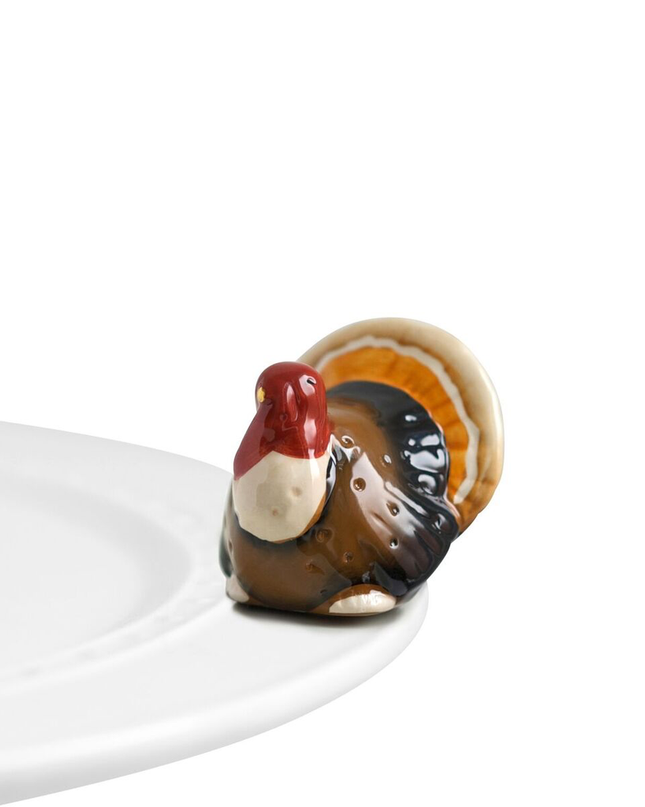 Nora Fleming Turkey Mini — Thanksgiving decorative attachment for Nora Fleming serveware