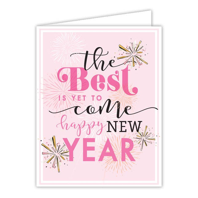 The Best Is Yet To Come Happy New Year greeting card — inspirational New Year card