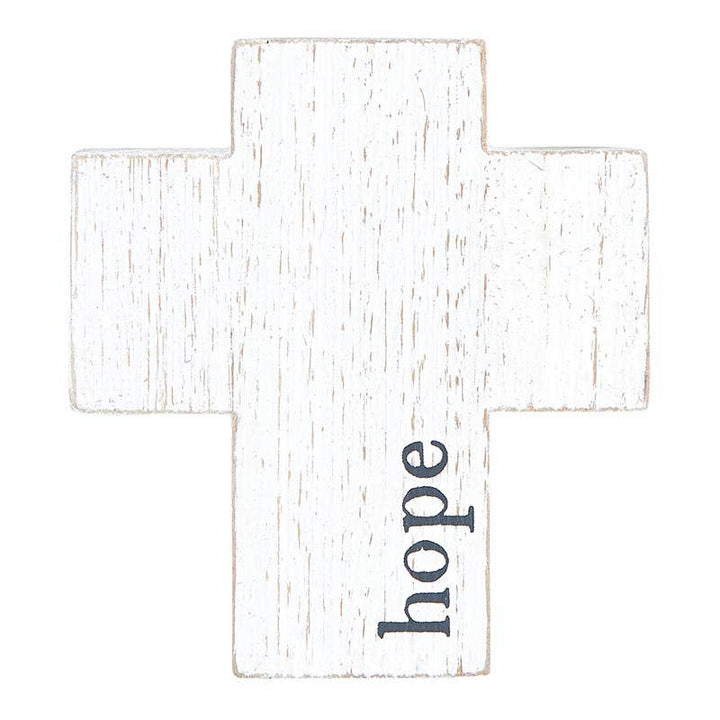 4" Wood Cross-Hope