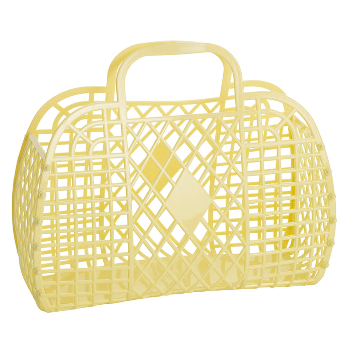 Retro Basket Jelly Bag - Large: Yellow