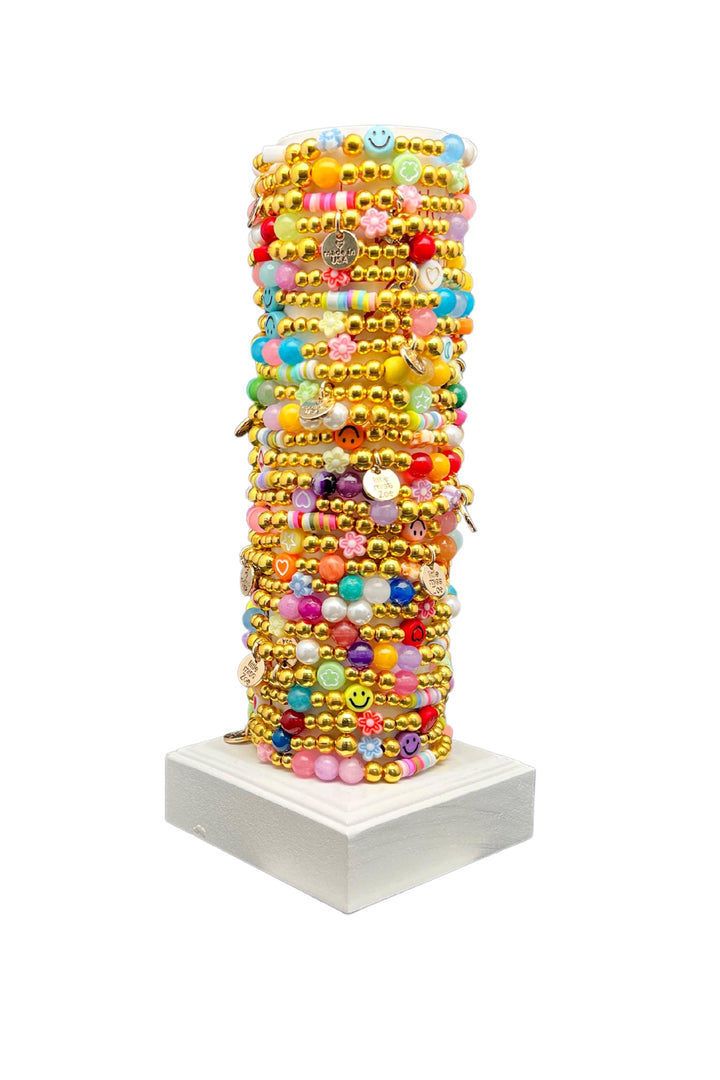 Mix Media Kids Bracelet Tower -  GOLD