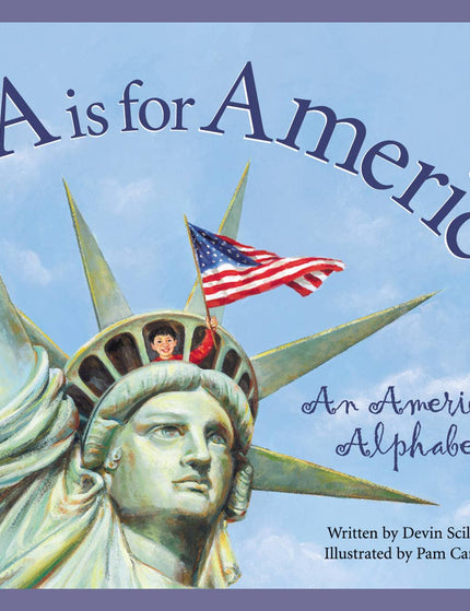A is for America American Alphabet children's book — patriotic gift for kids