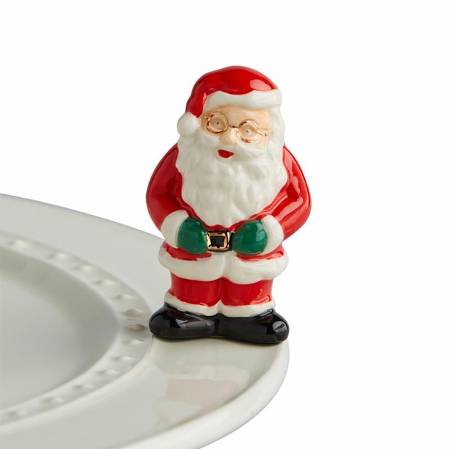 Nora Fleming Santa Claus Mini — Christmas decorative attachment for Nora Fleming serveware