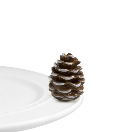 Nora Fleming Pinecone Mini — fall and winter decorative attachment for Nora Fleming serveware