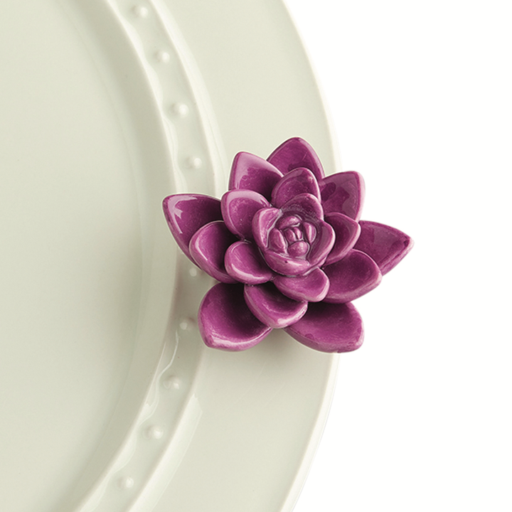 Nora Fleming Minis - Purple Succulent