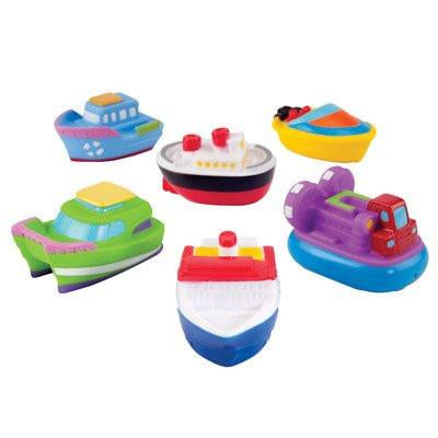 Boat party baby bath squirties — alternate view showing full set