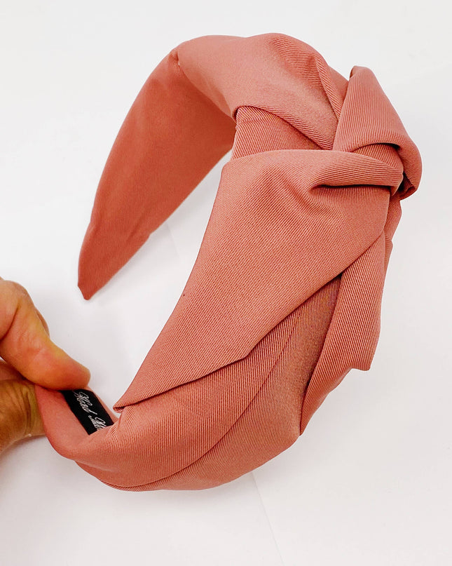 Satin twist headband — classic hair accessory, gift for her