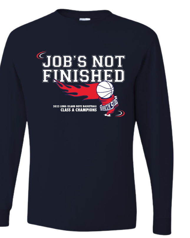 Varsity Boys Basketball Team L/S Shirt - Navy