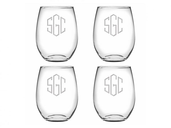 Personalized Stemless Red Wine Glassl