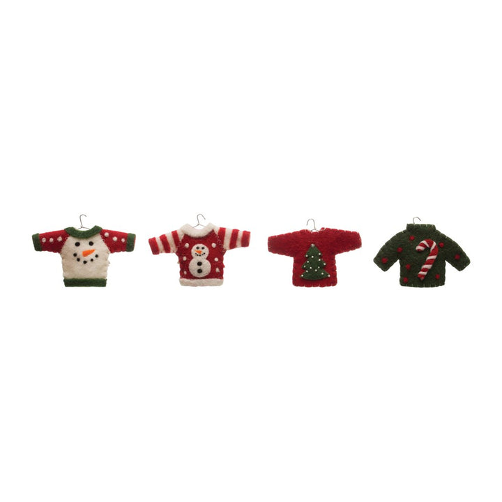 Wool Felt Sweater Ornament